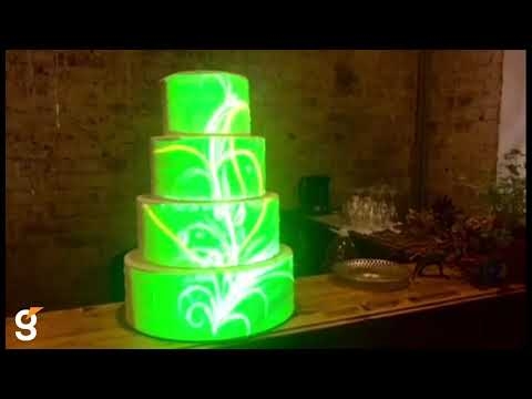 3D mapping на торт!